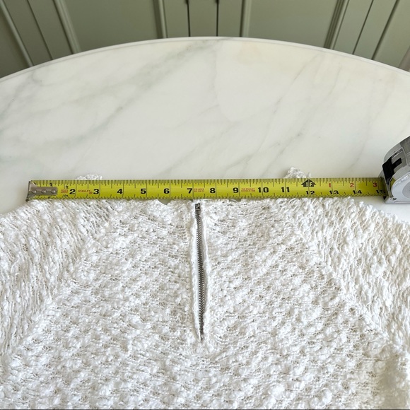 NWOT Anthropologie Knitted & Knotted Crochet Top White Sz S - Picture 8 of 9